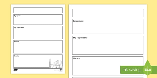 Experiment Recording Worksheet