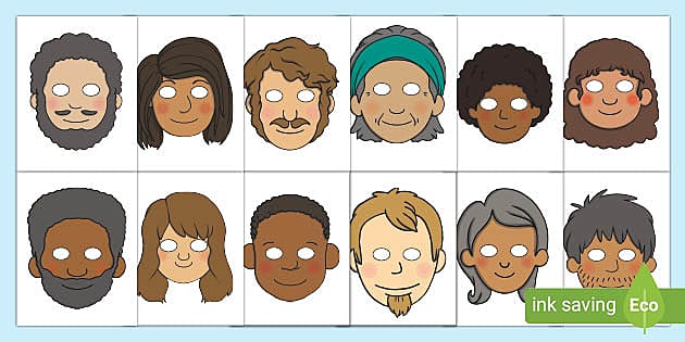 Family Dramatic Play Masks