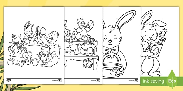 Saving Easter Coloring Sheets