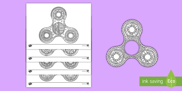 Fidget Spinner Mindfulness Coloring Sheets
