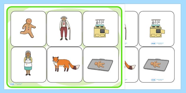 The Gingerbread Man Matching Cards and Board