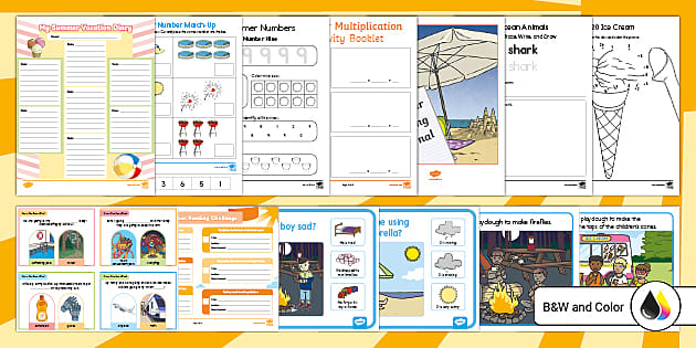 Summer Fun Activity Pack for K-5th Grade