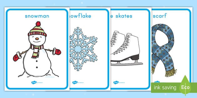 Winter Words Posters