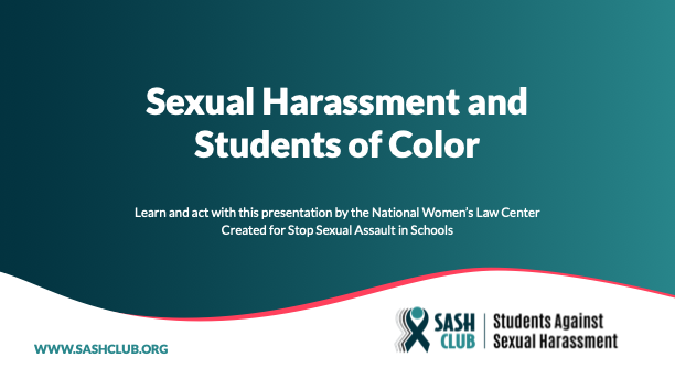 Sexual Harassment and Students of Color