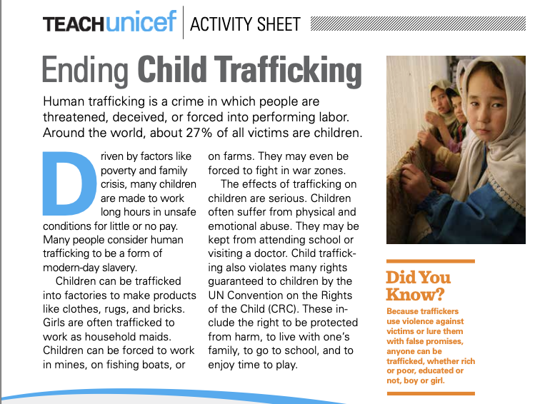 Child Trafficking: Activity