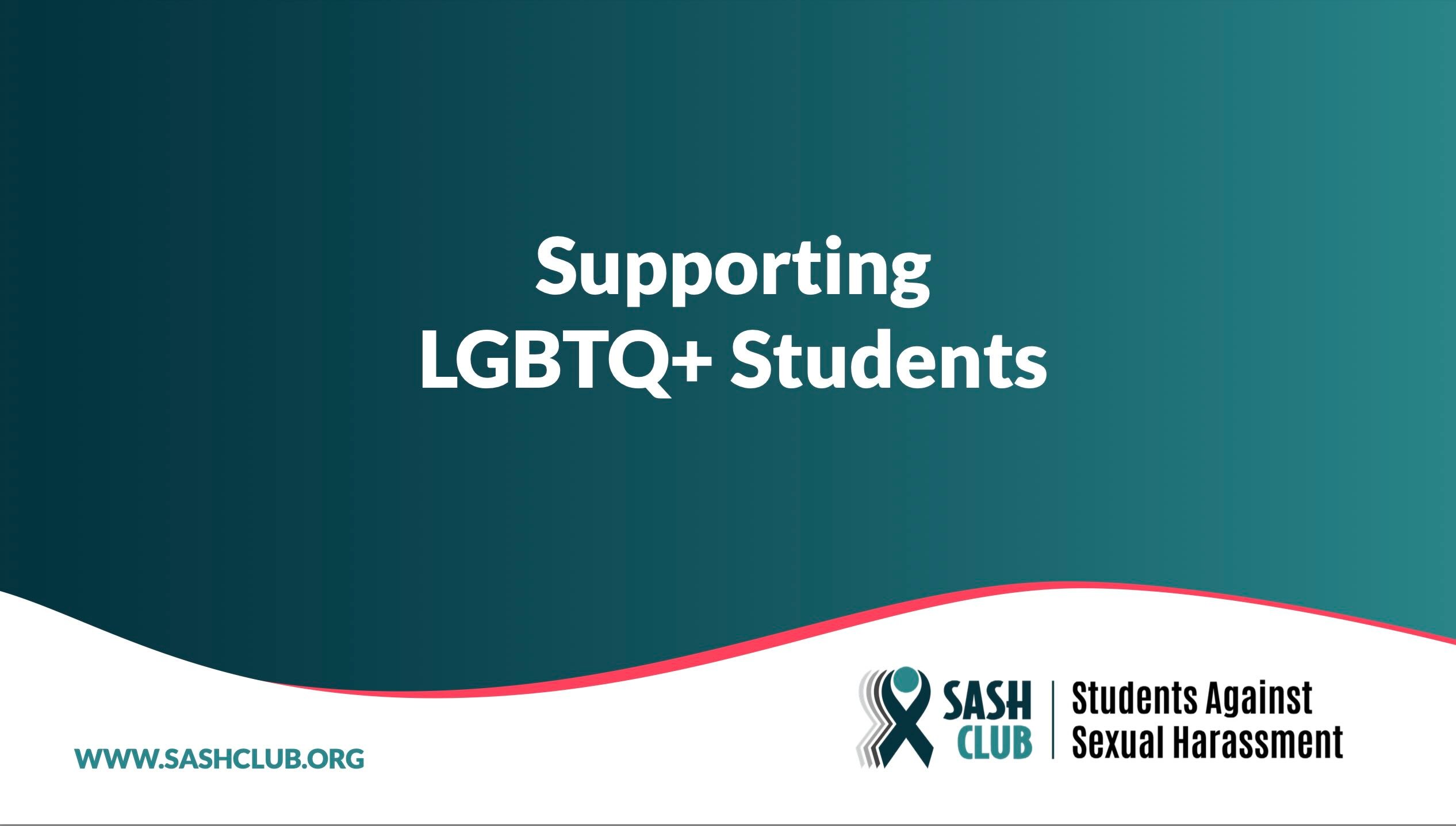 Supporting LGBTQ+ Students