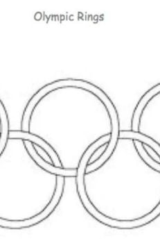 image of a blank olympic rings coloring sheet