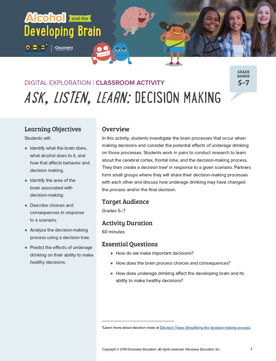 Digital Exploration Activity: Decision Making