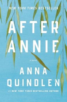 "After Annie" by Anna Quindlen - a serene blue cover with leaves.