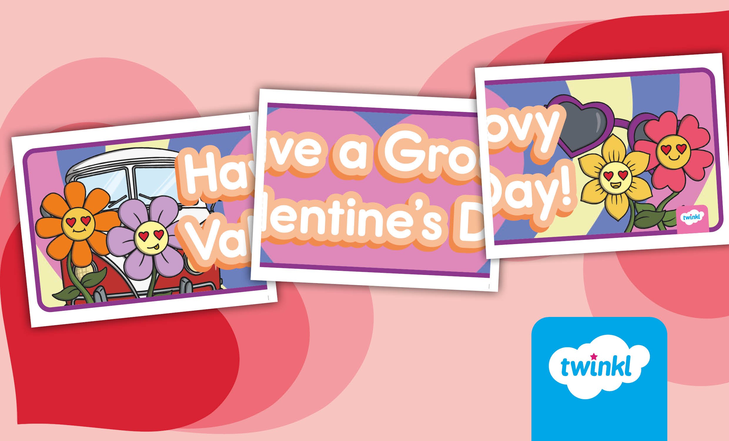 Have a Groovy Valentine's Day! Bulletin Board Banner