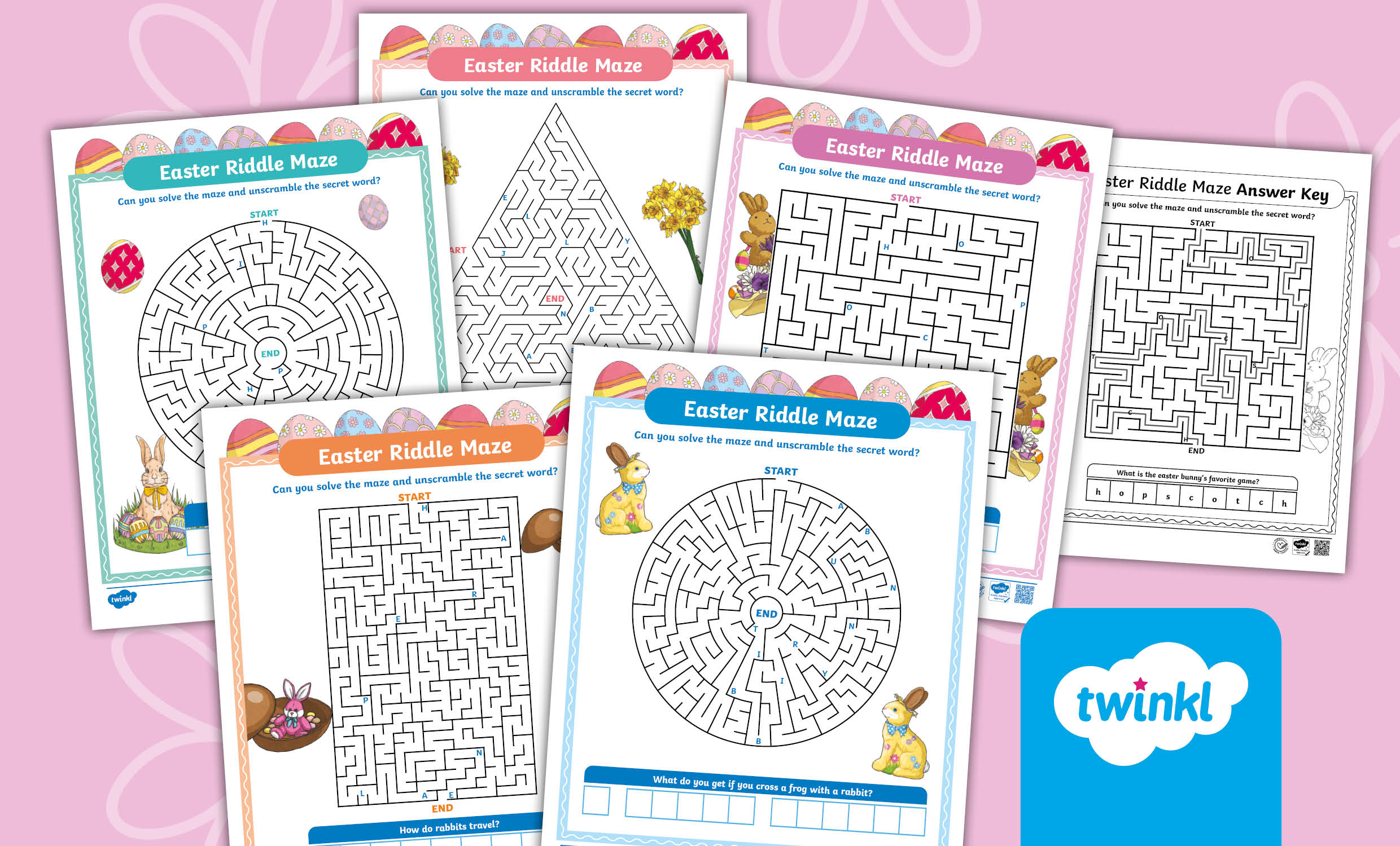 Easter Riddle Mazes –  Puzzle Activities
