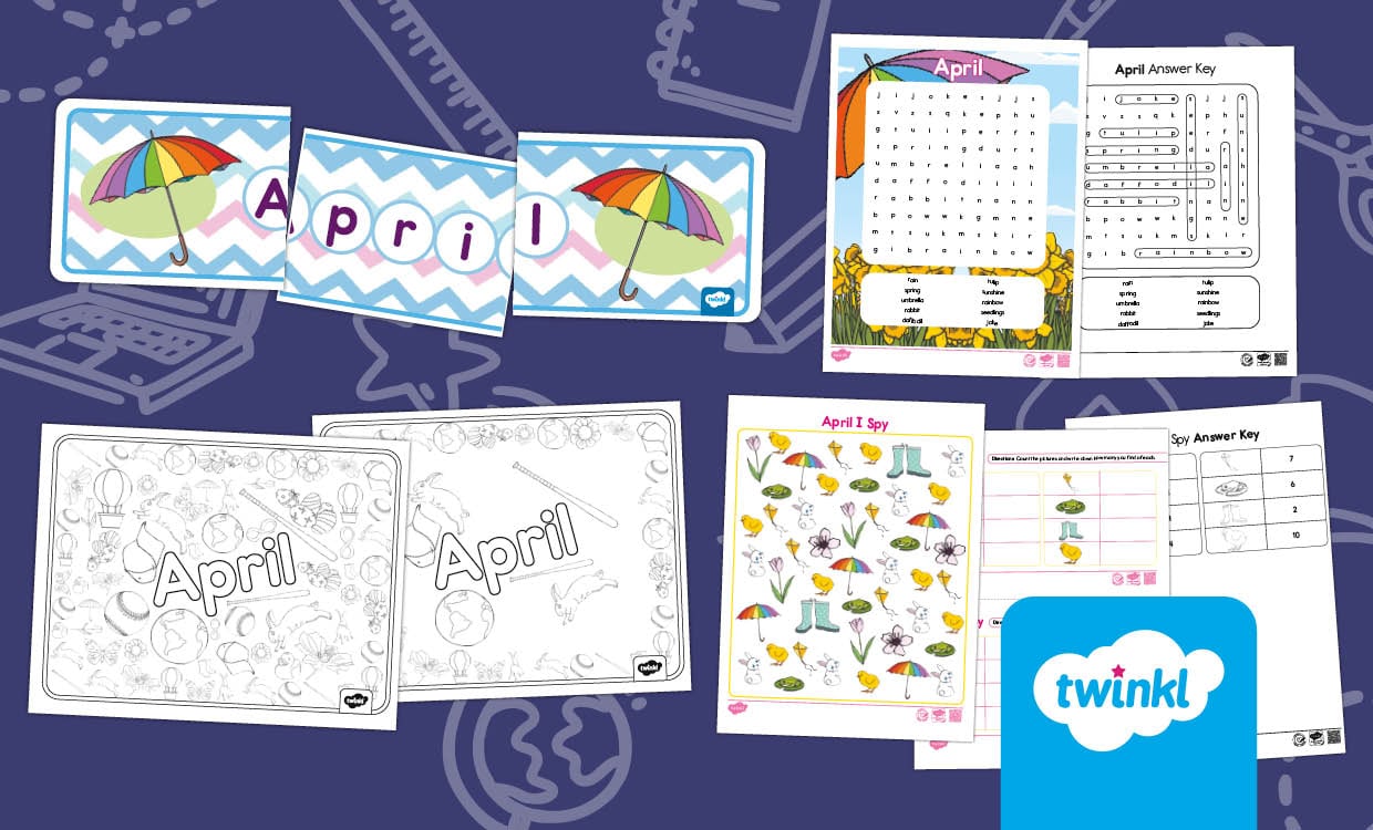 April Kick Starter Lesson Pack for K-2nd Grade