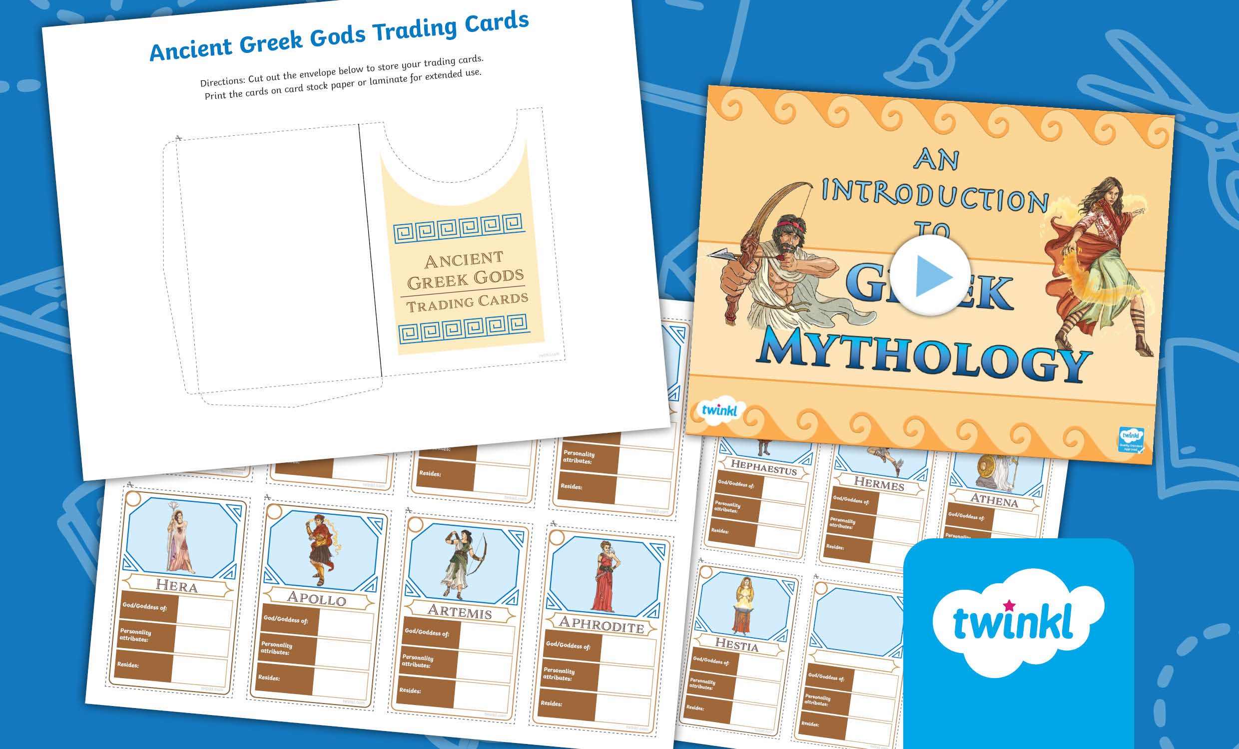 An Introduction to Greek Mythology Lesson Pack for 6th-8th Grade