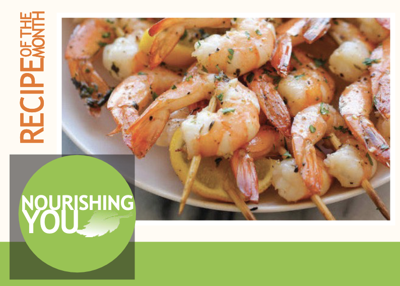 Lemony Shrimp Kebobs