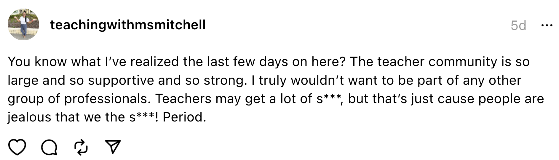 Threaducator community is strong