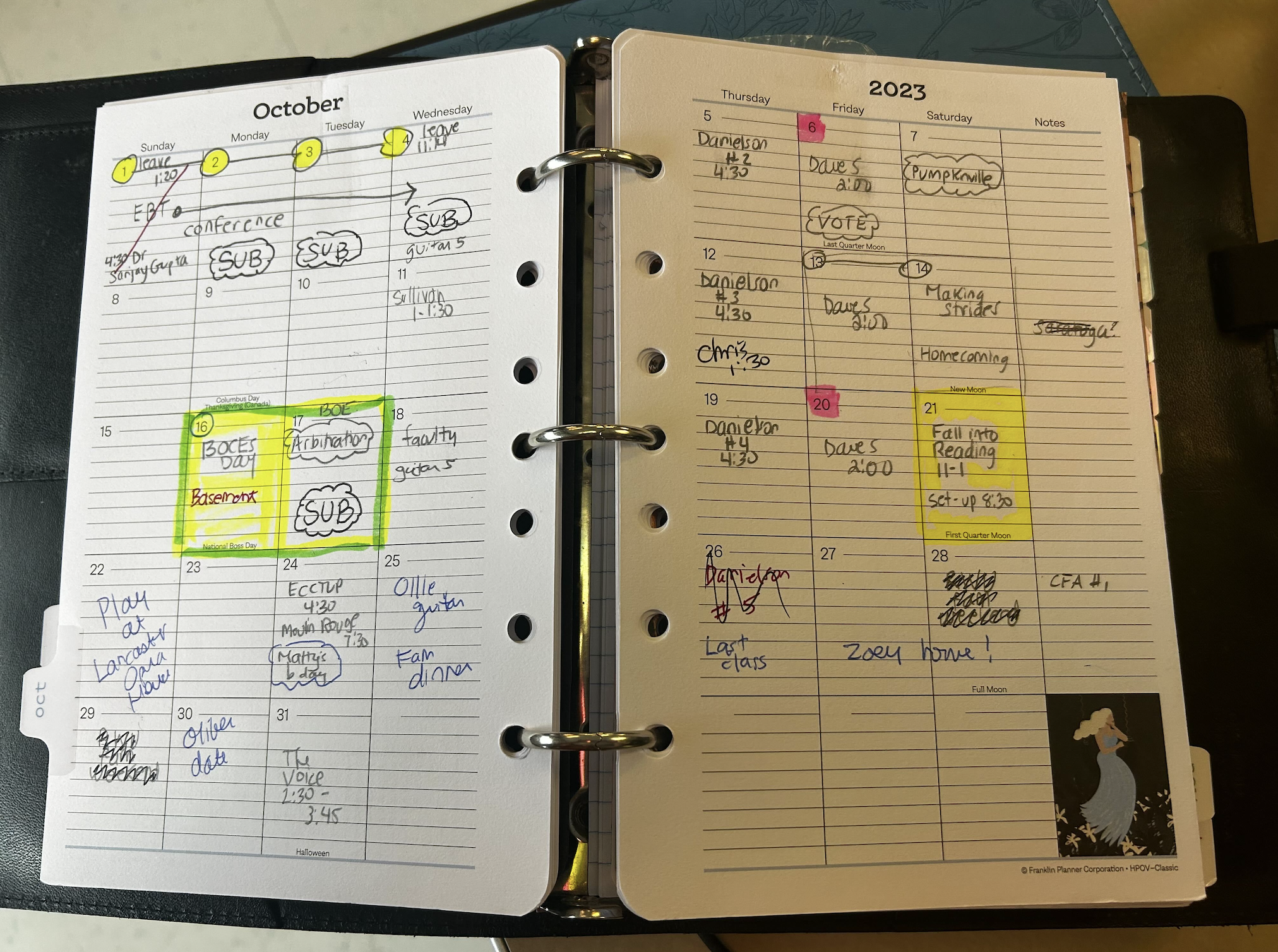 Amber's planner