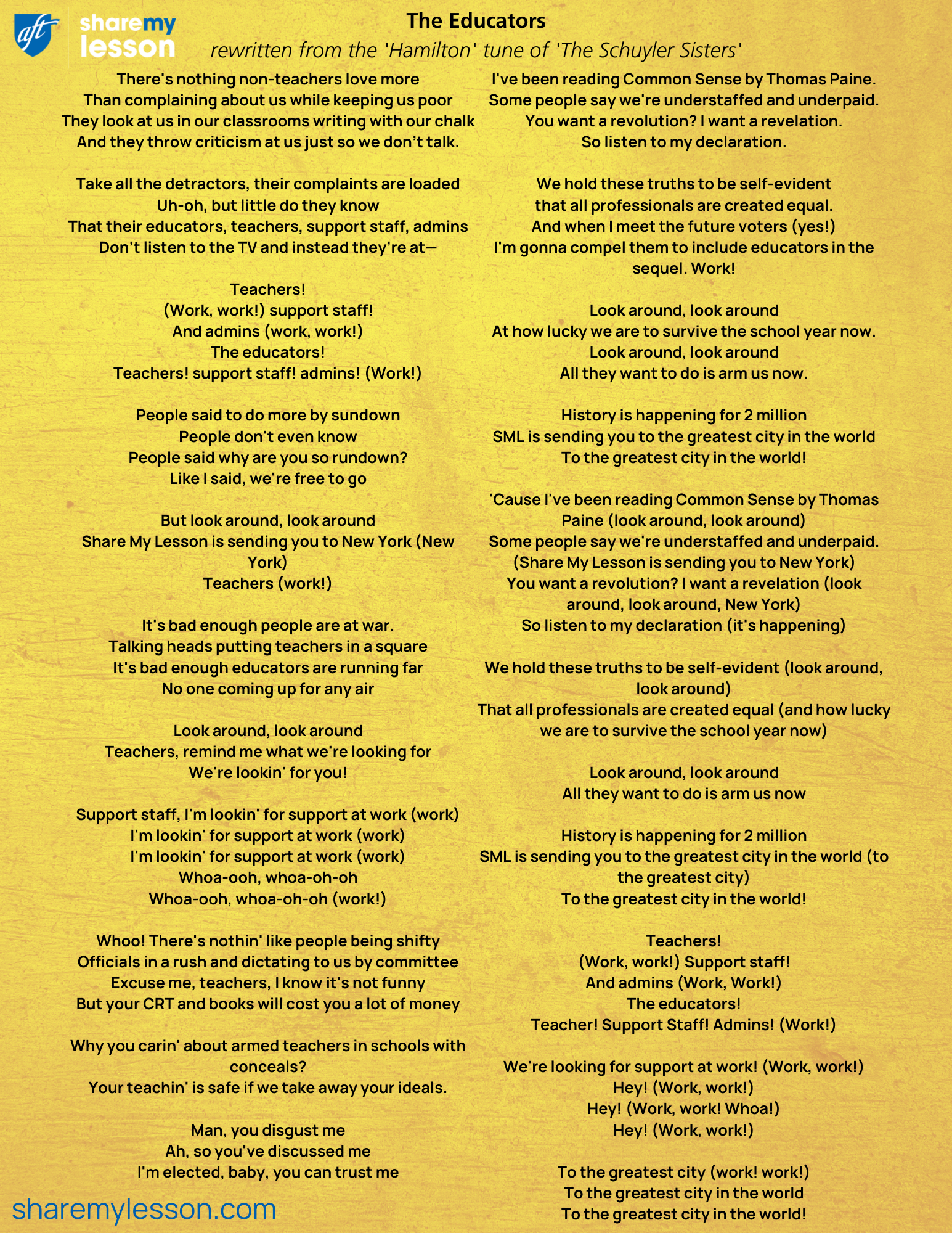 the educators the schuyler sisters