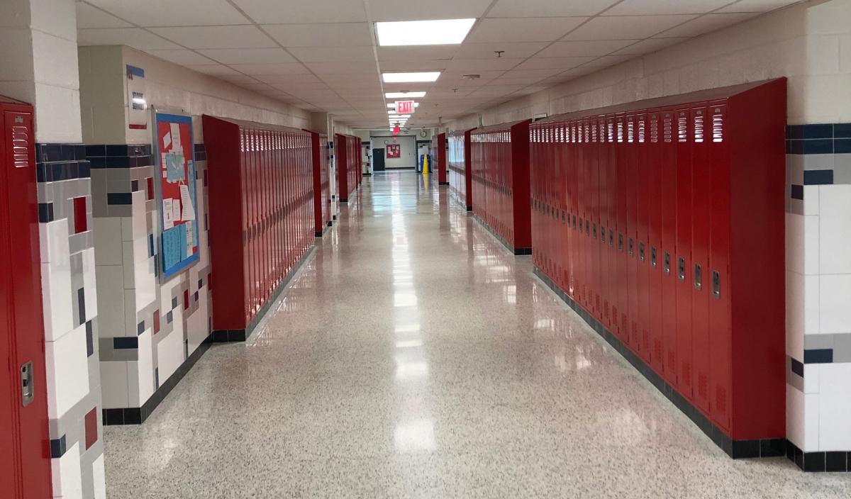 back-to-school night high school hallway