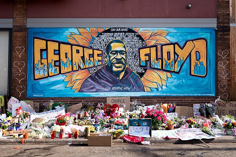 I can't breathe: Mural honoring George Floyd in Minneapolis