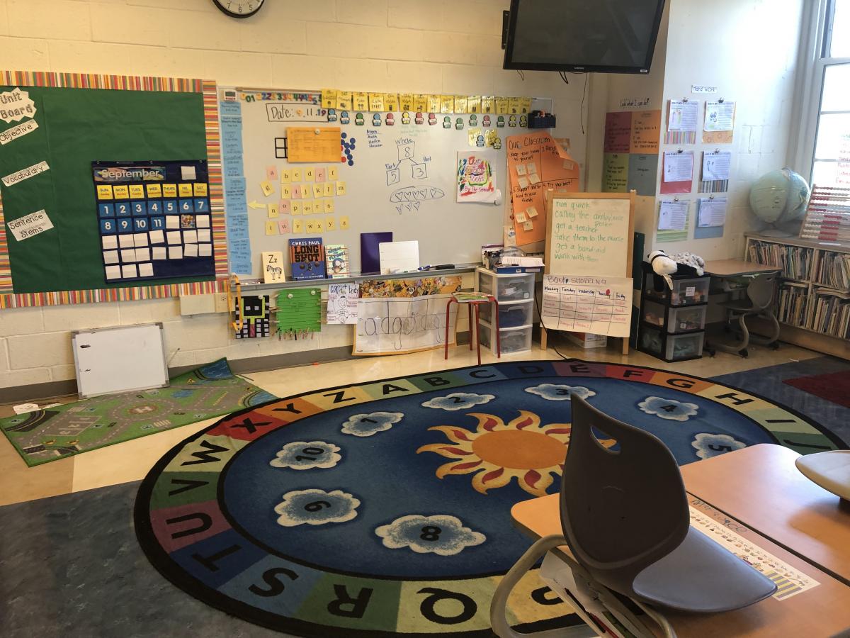 Back-to-School elementary classroom
