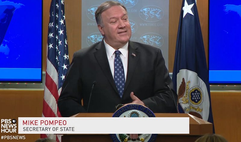 Secretary of State Pompeo discusses the Iran missile attack on U.S. bases in Iraq