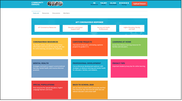 distance learning community preview screenshot