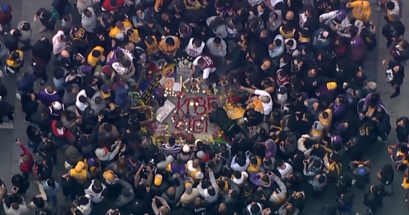 kobe bryant memorial in los angeles
