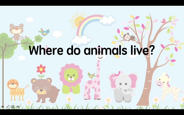Preposition in life - Where do animals live?