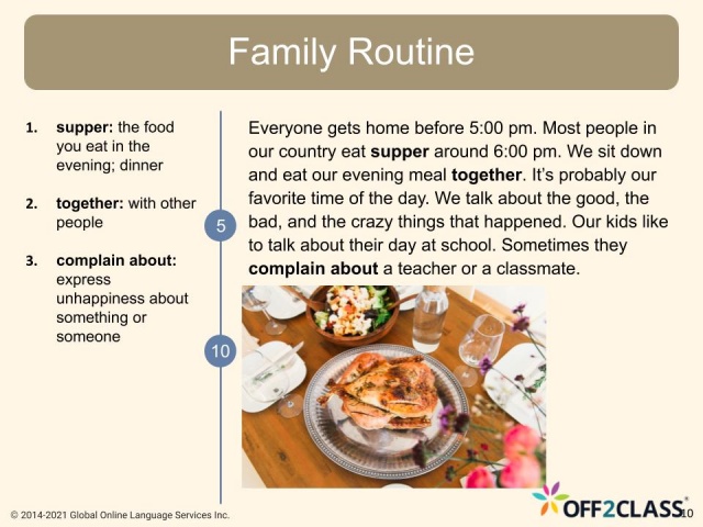 My Family Routine - Free ESL Reading Lesson Download 