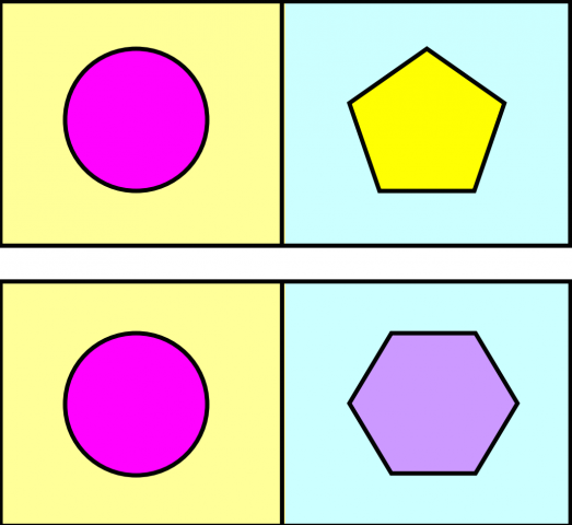 2D shape dominoes
