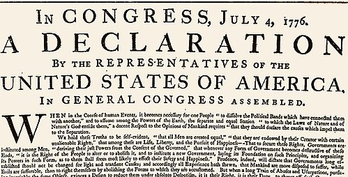 Declaration of Independence and Puerto Rico