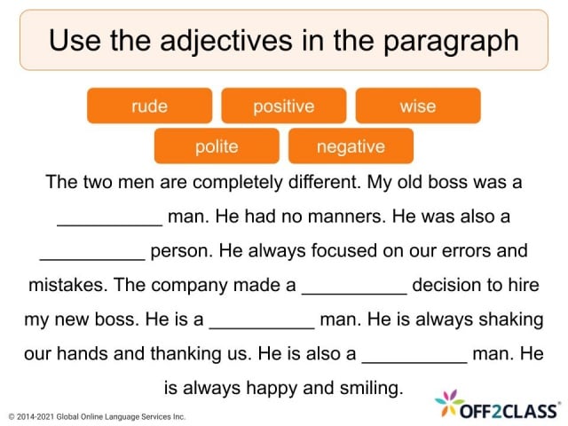 Adjectives Opposites - Part 3 ESL Download