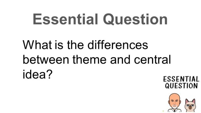 Theme vs Central Idea