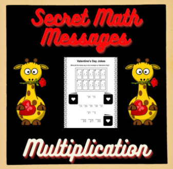 MATH SECRET MESSAGE || Math Worksheets || VALENTINE'S DAY