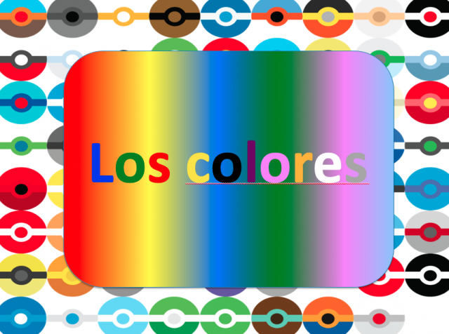 Los Colores con Pokemon (Learning colors with Pokemon in Spanish)