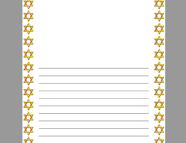 Rosh Hashanah page border