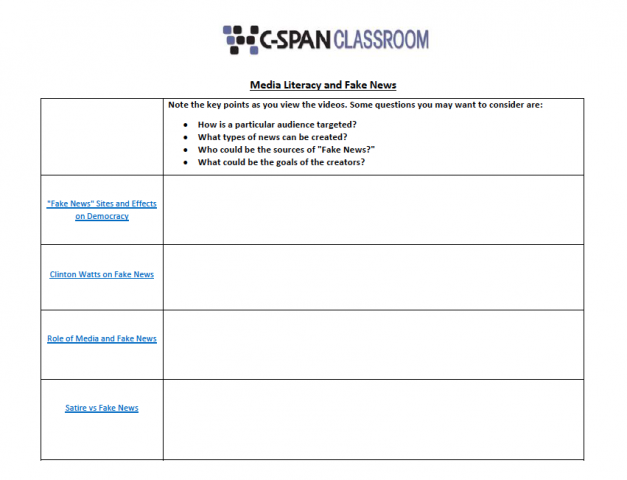 Media Literacy and Fake News