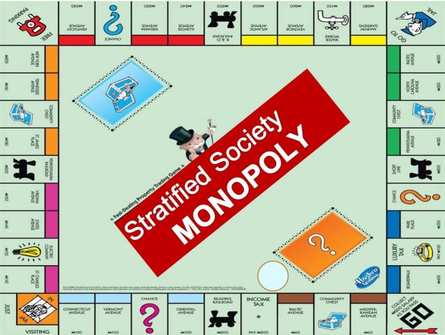 Monopoly in a Stratified Society using the digital model of digital games from digital Monopoly