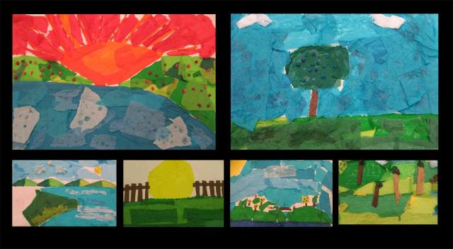 Tissue Paper Landscapes