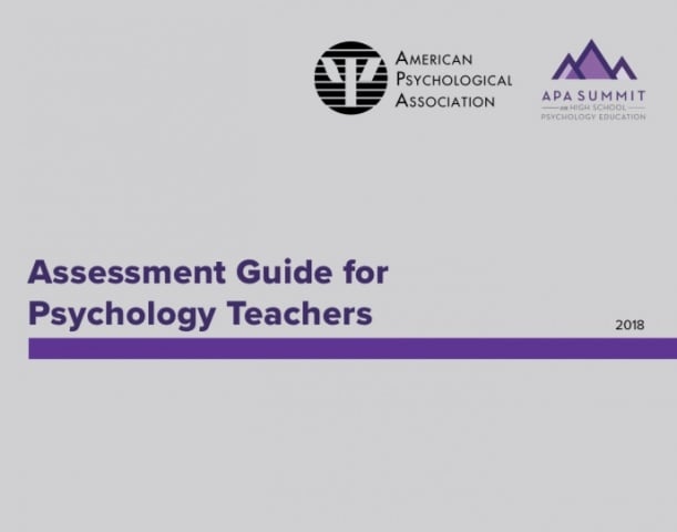 Assessment Guide for Psychology Teachers