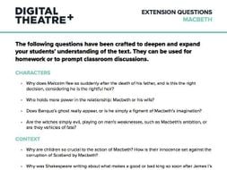 Extension Questions - Macbeth