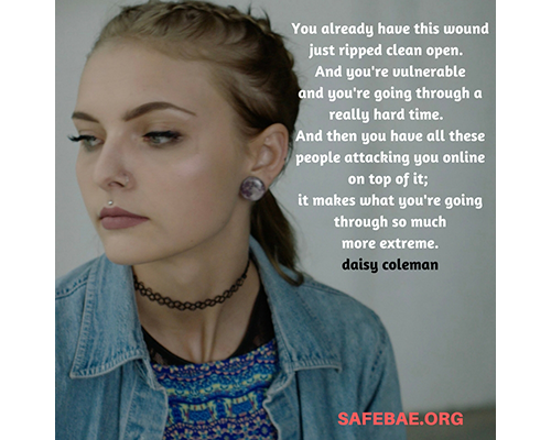 Sexual Assault - Help Put an End to Online Harassment 