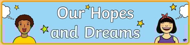 Hopes and Dreams HyperDoc template for positive emotional wellness and dreams for the future for Teachers, Parents and Studnets During