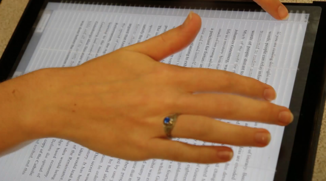 E-reader enables blind to scan text like sighted readers